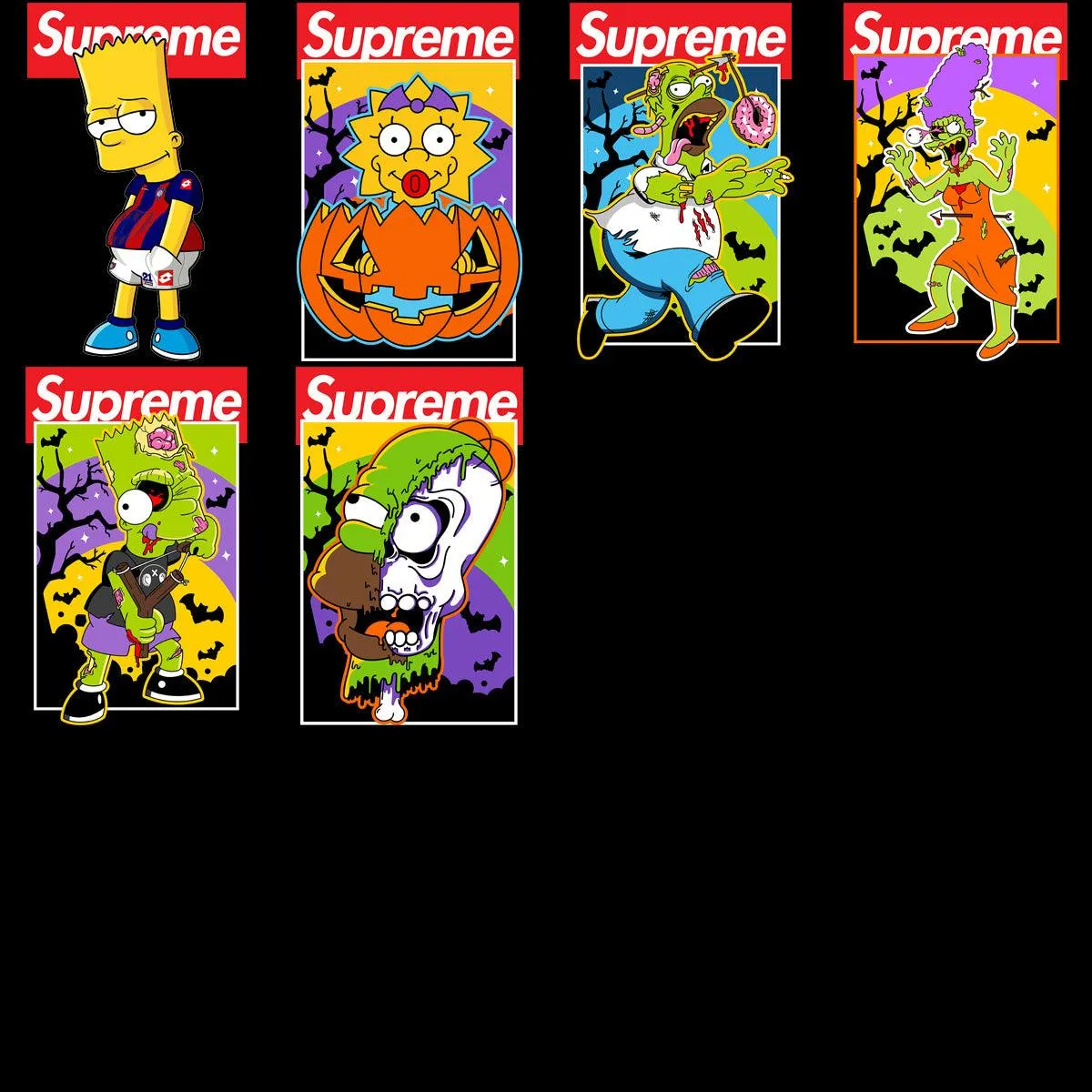17 Brand Cartoons Simpsons Designs Bundle PNG