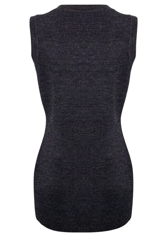Advatex Ladies Varesa Vest - Charcoal - XL - Biz Collection