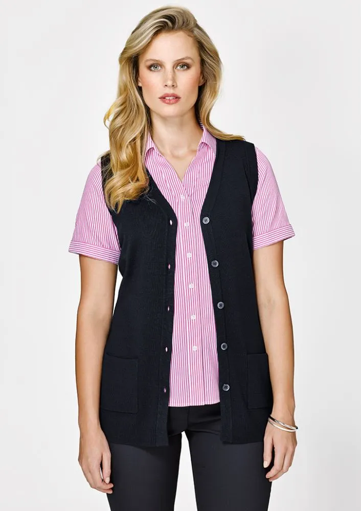 Advatex Ladies Varesa Vest - Charcoal - XL - Biz Collection