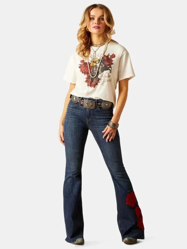 Ariat Women's X Rodeo Quincy Happy Trails Graphic Tee