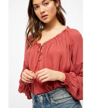 Banda Blouse Rusted Coral