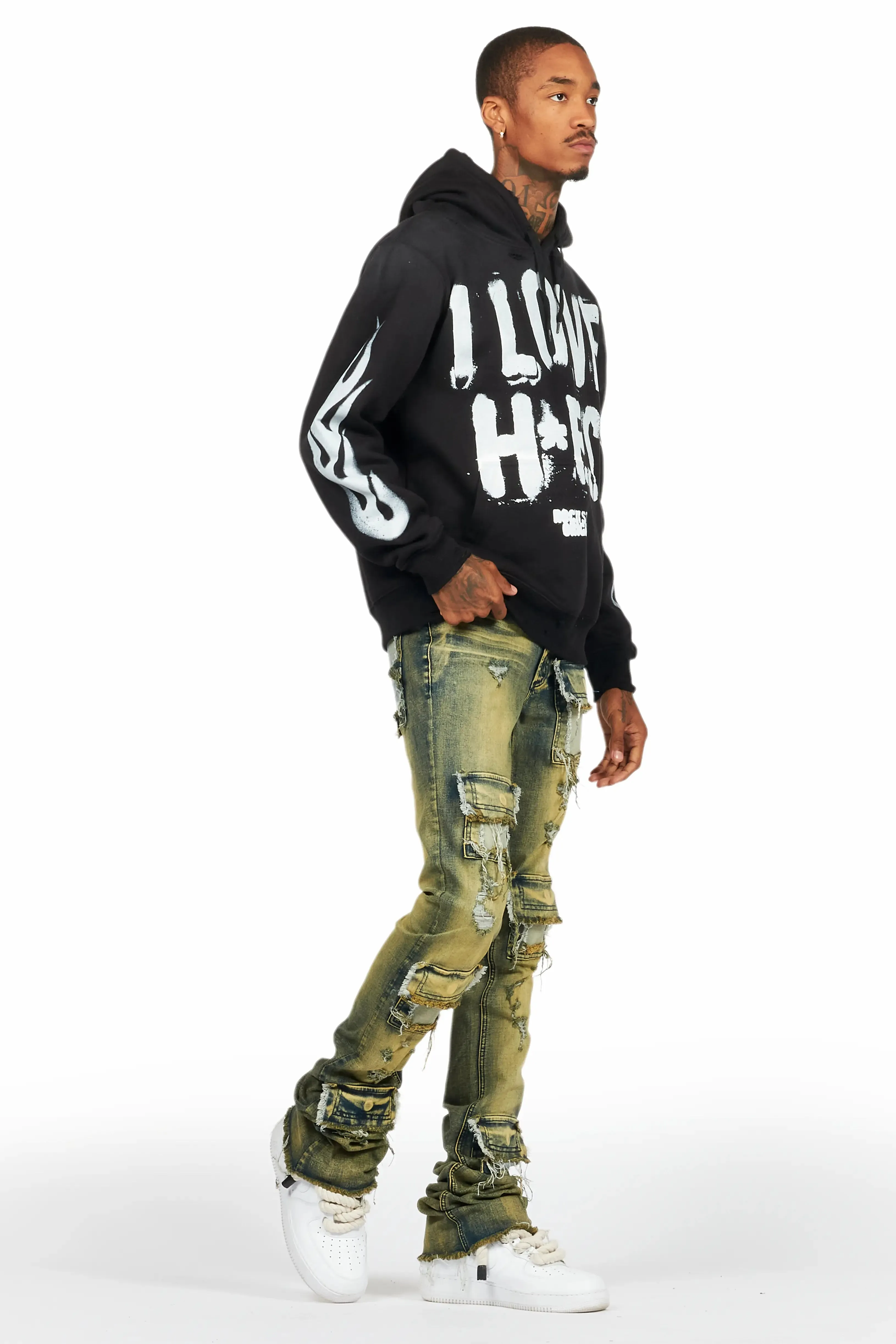 Banyan Black Graphic Hoodie