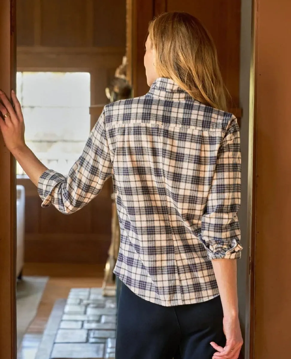 Barry Flannel Heather Navy Plaid