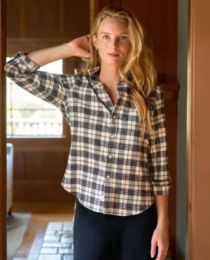 Barry Flannel Heather Navy Plaid