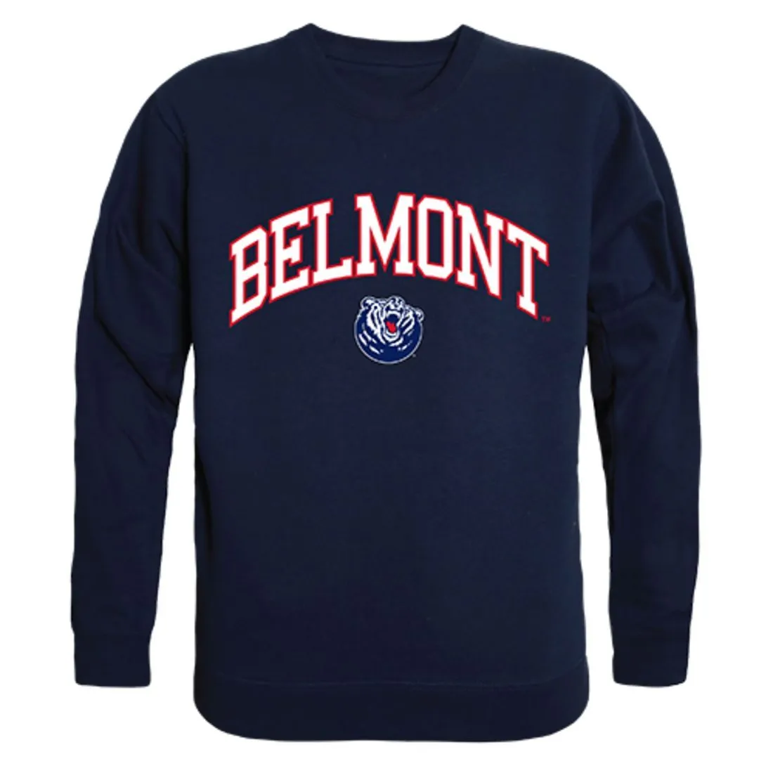 Belmont State University Campus Crewneck Pullover Sweatshirt Sweater Navy