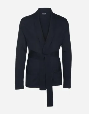 Belted Knit Cashmere Cardigan