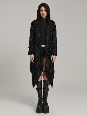 Black Wasteland Punk Decayed Coat