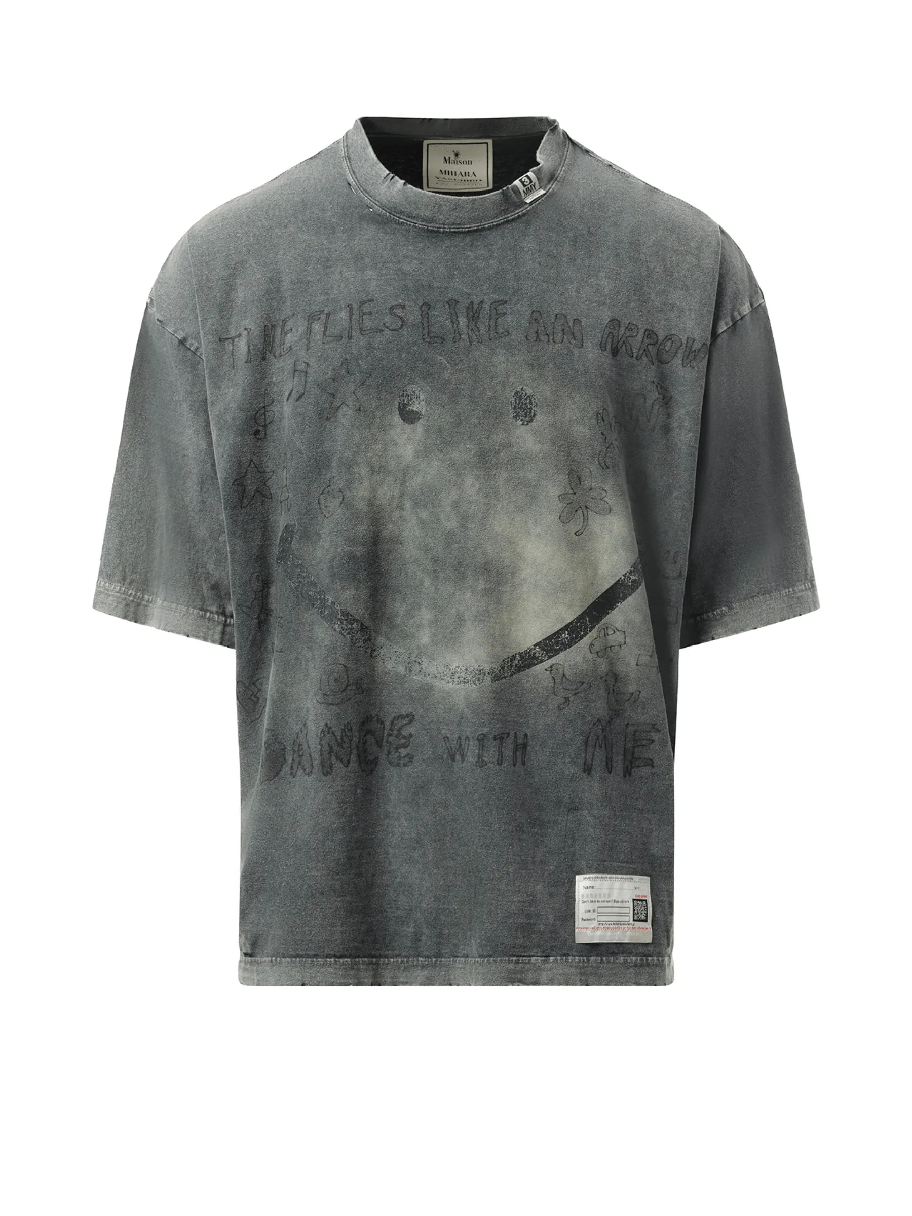 Bleached T-Shirt in Black