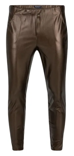 Bronze Slim Leg Trousers - Verpass