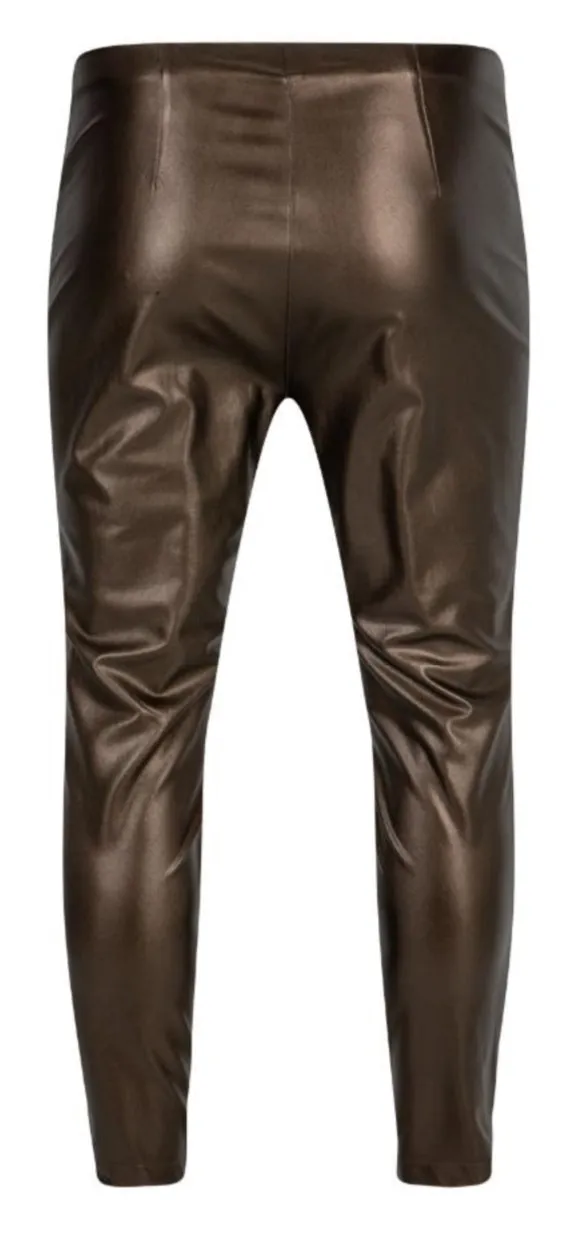 Bronze Slim Leg Trousers - Verpass