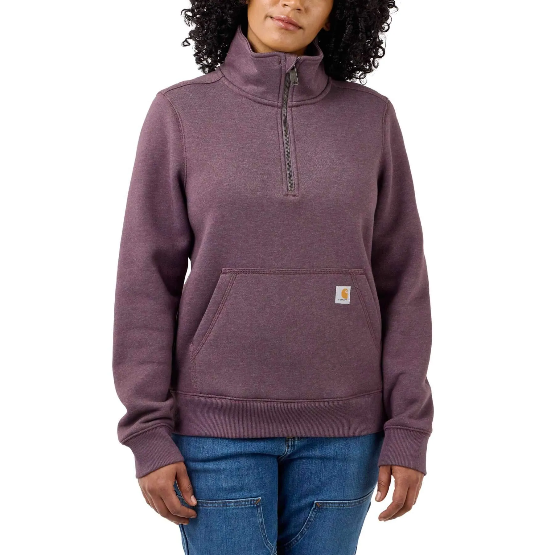 Carhartt Womens Midweight Relaxed Fit Half Zip Sweatshirt 105657
