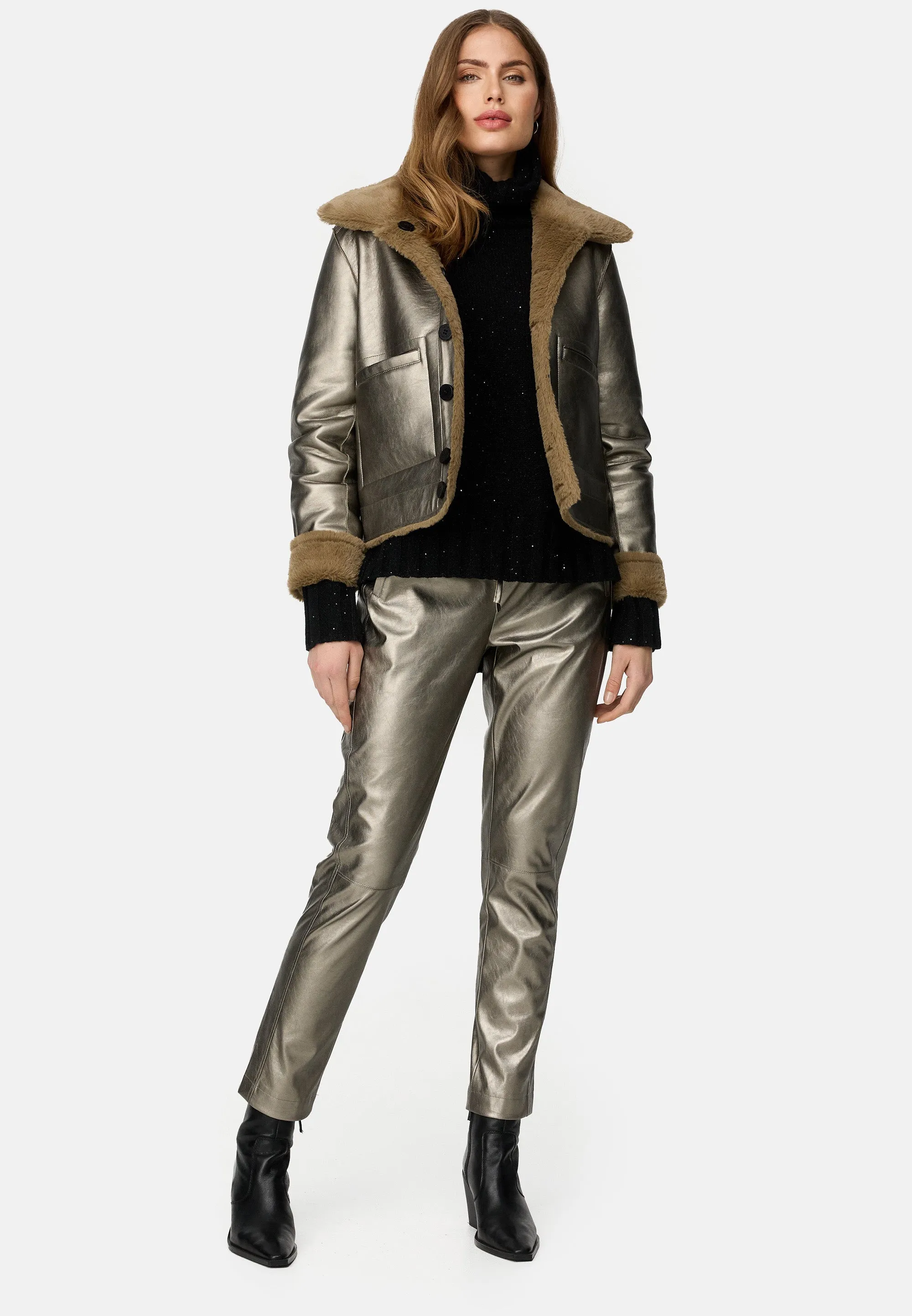 CATNOIR Reversible Metal Olive Green Jacket