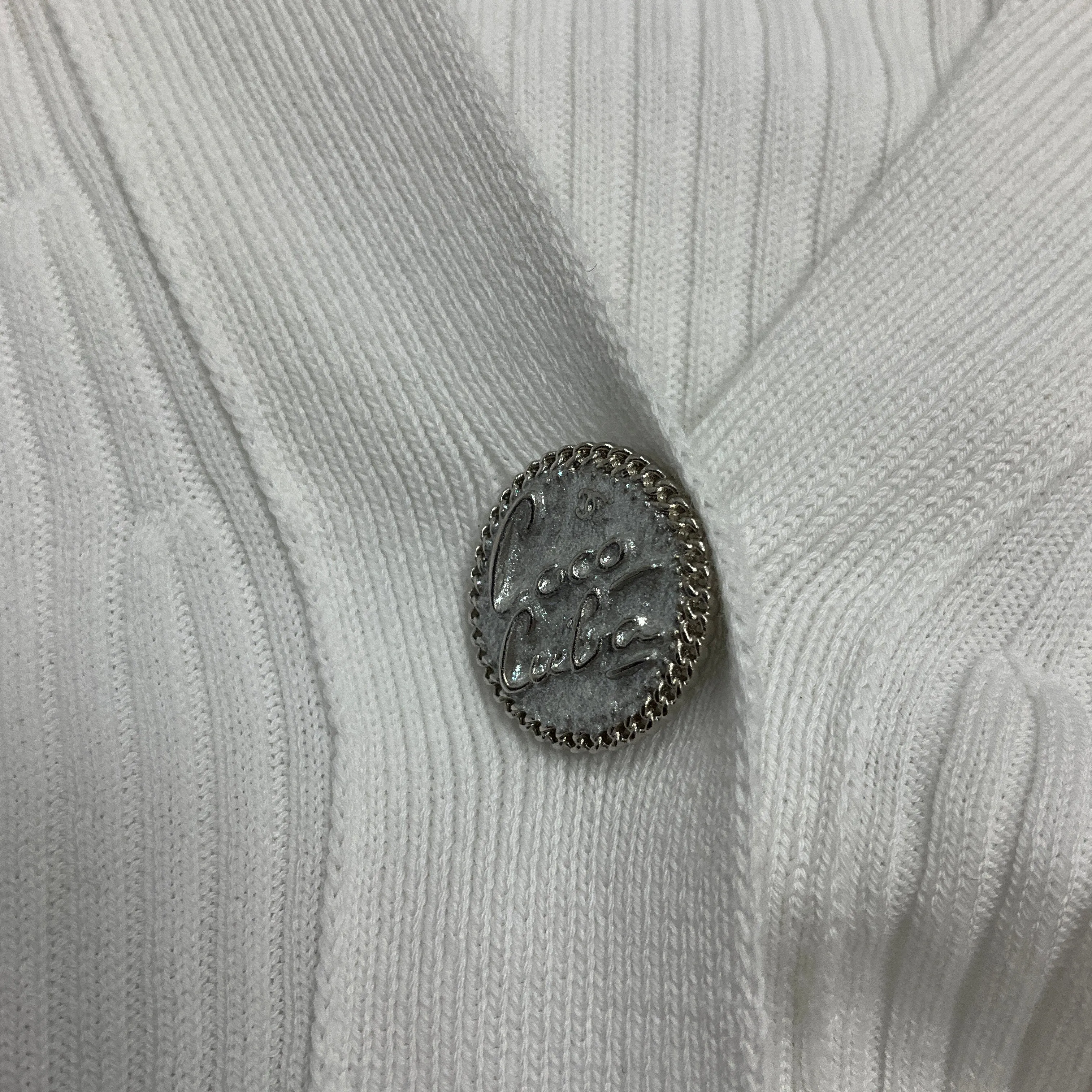 Chanel White Multi 2017 Trimmed Ribbed Coco Cuba Cardigan