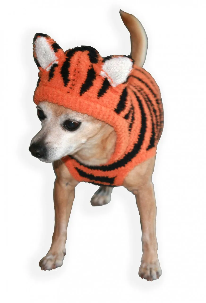CHENILLE TIGER DOG HOODIE