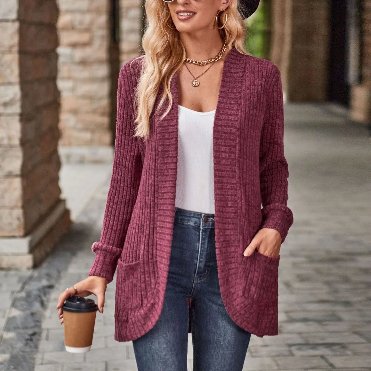 Cherlin - Solid Color Cardigan by The Nevermore