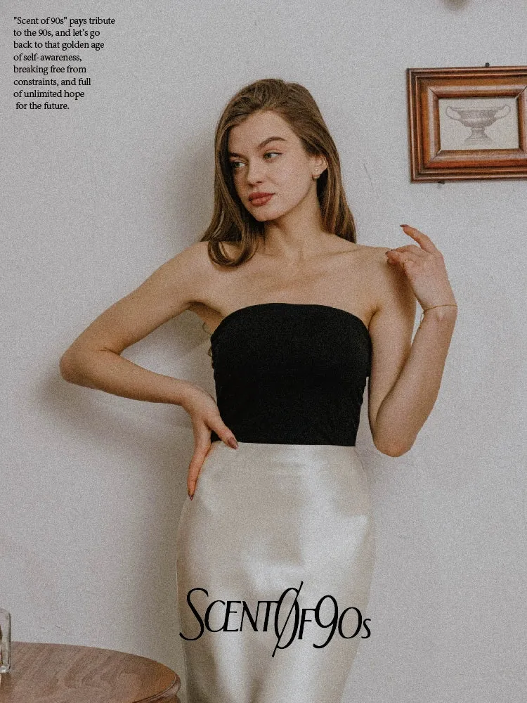 Classic Black Strapless Tube Top