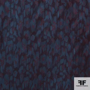 Classic Woven Brocade - Blue/Red