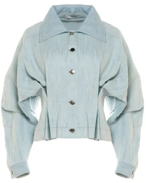 Courage Denim Jacket in Powder Blue