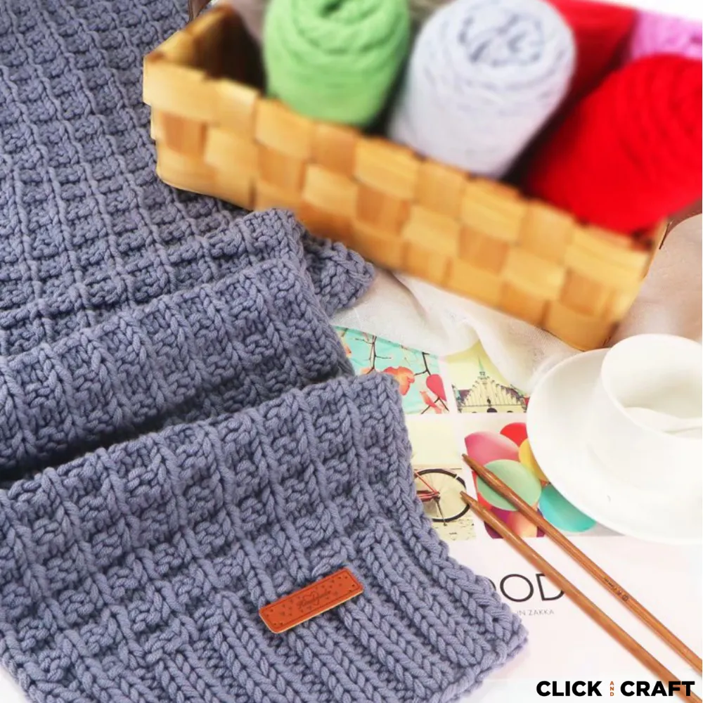 Cyan Knitting Cotton Yarn | 8-ply Light Worsted Double Knitting