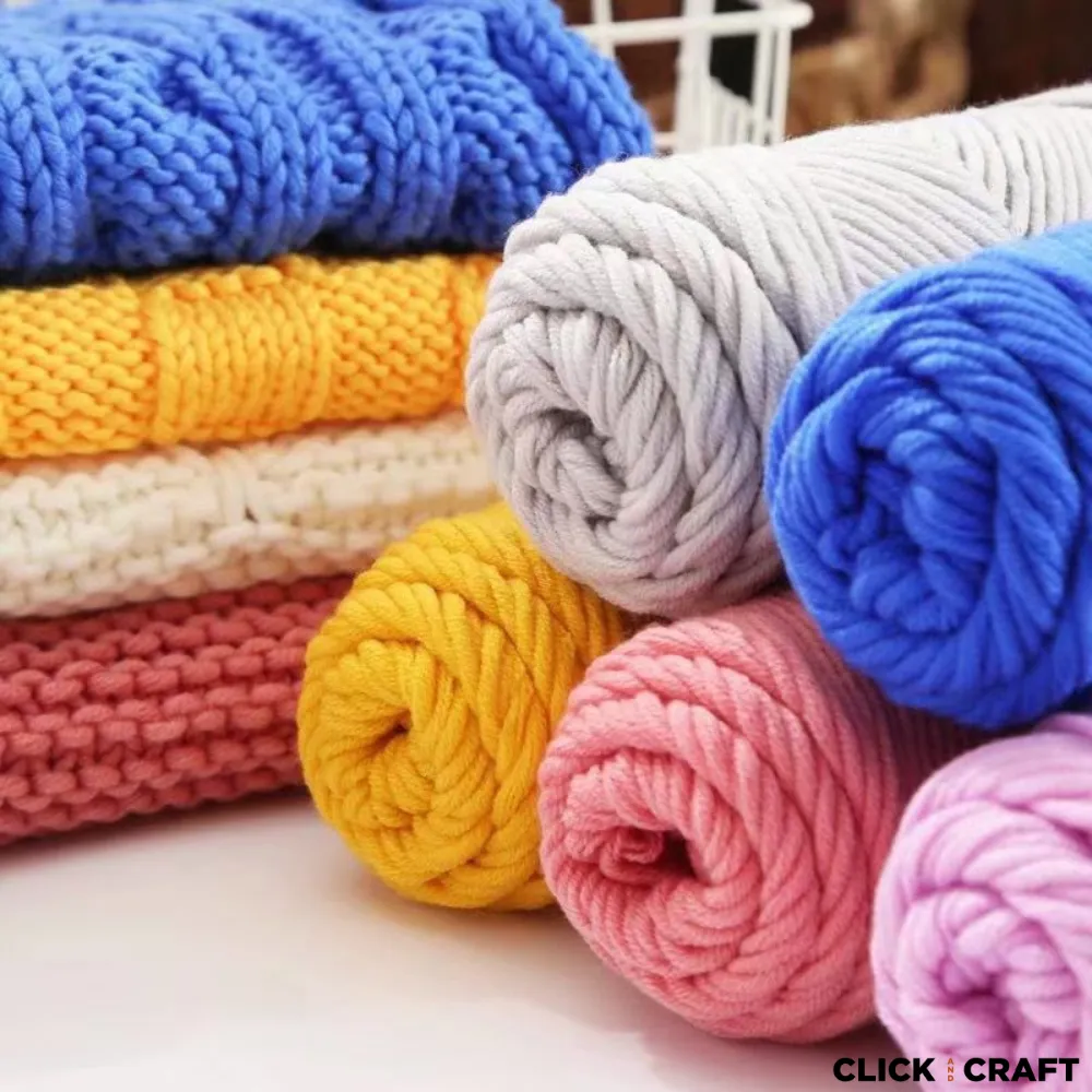 Cyan Knitting Cotton Yarn | 8-ply Light Worsted Double Knitting