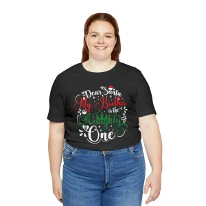 Dear Santa T-shirt | Funny Apparel | Cute Lose tops | Oversize Graphic women | Loose fit t Graphic Christmas T-shirt