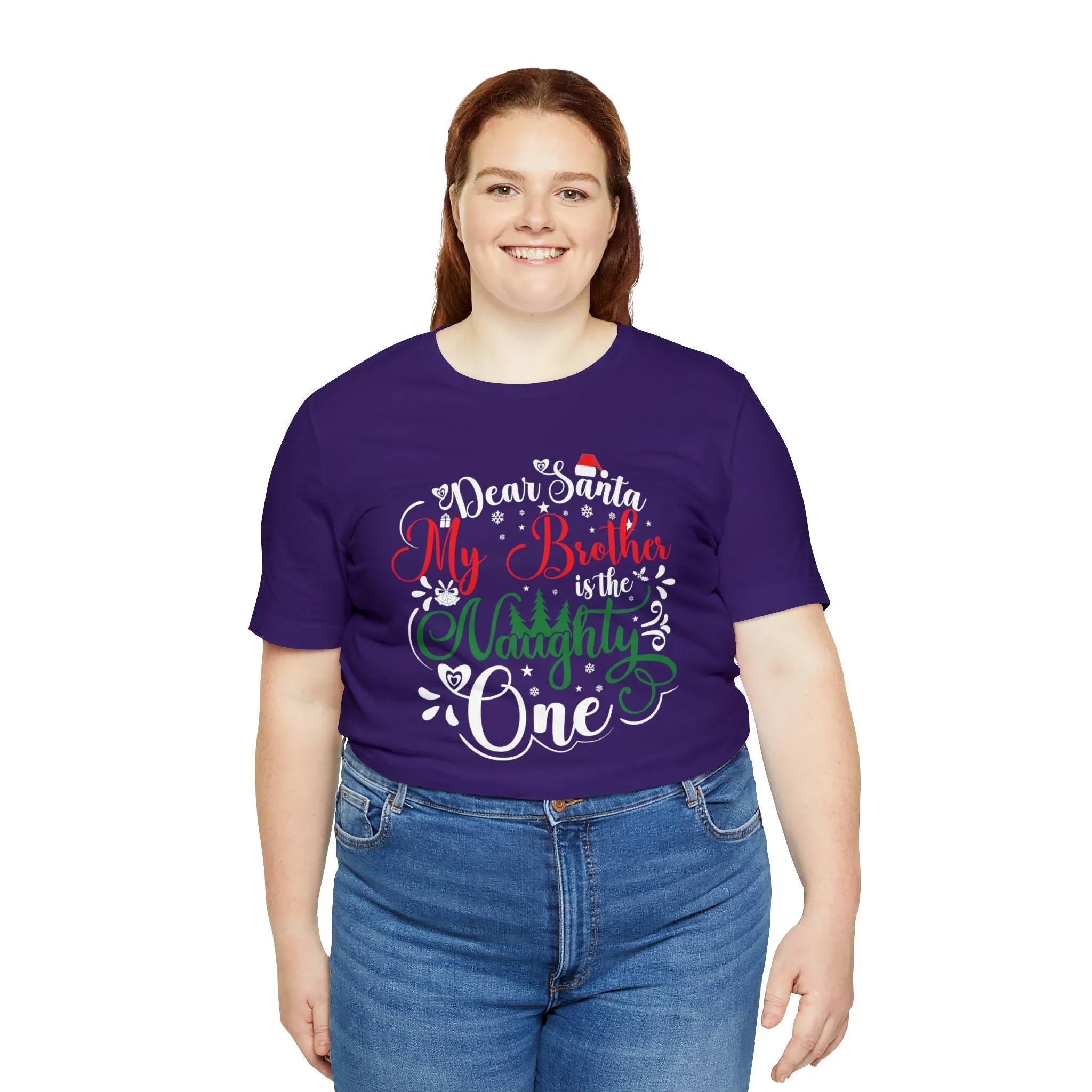 Dear Santa T-shirt | Funny Apparel | Cute Lose tops | Oversize Graphic women | Loose fit t Graphic Christmas T-shirt
