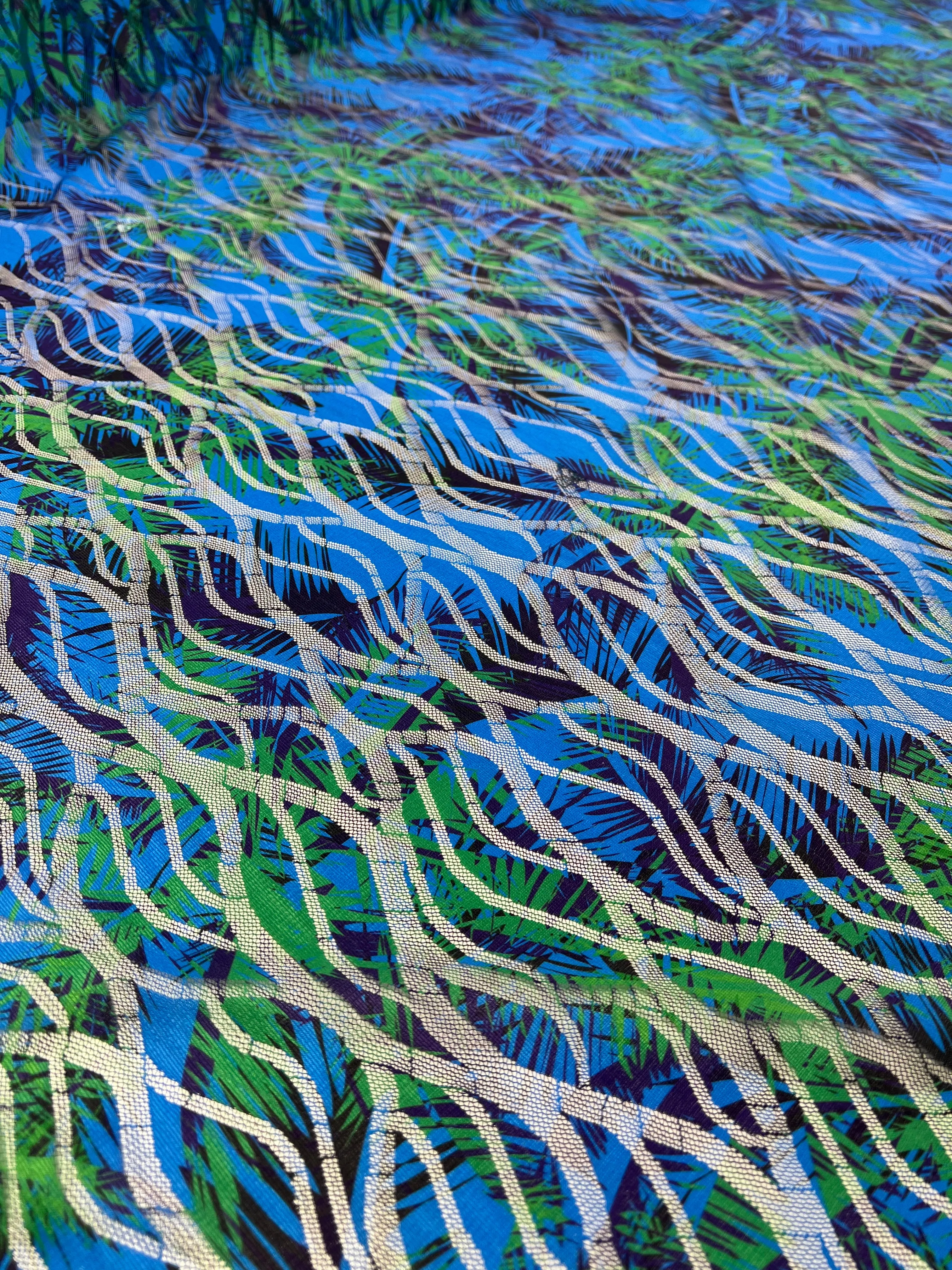 Designer Mesh - Palm Liquid - 150cm