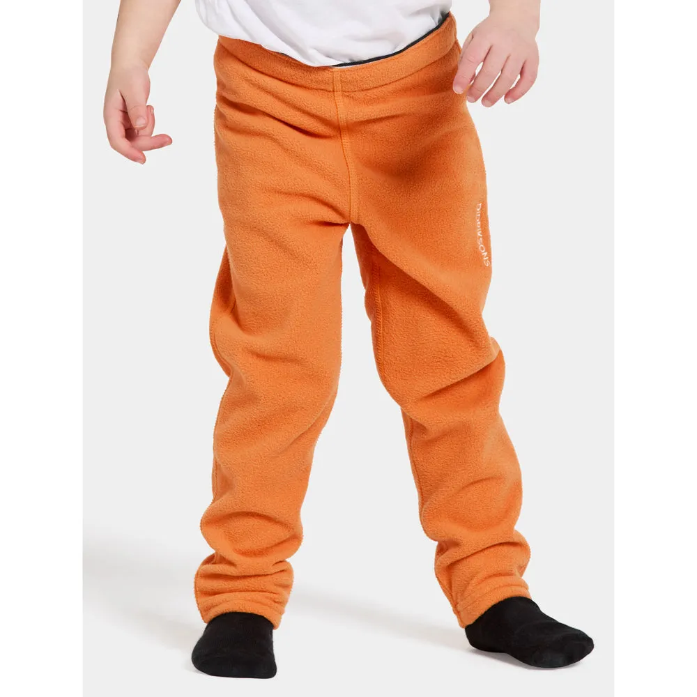 Didriksons Monte Kids Fleece Pants (Orange Jam)