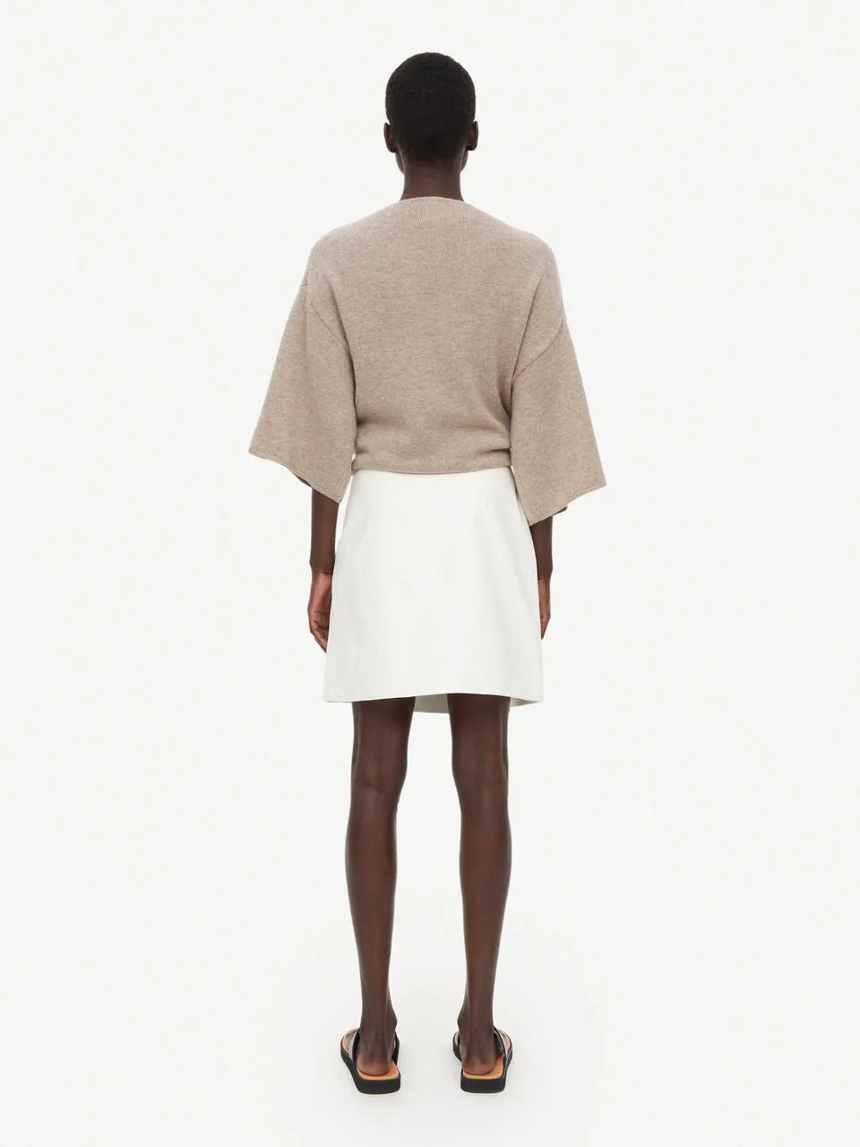 Esmaa Mini Skirt- Tinted White