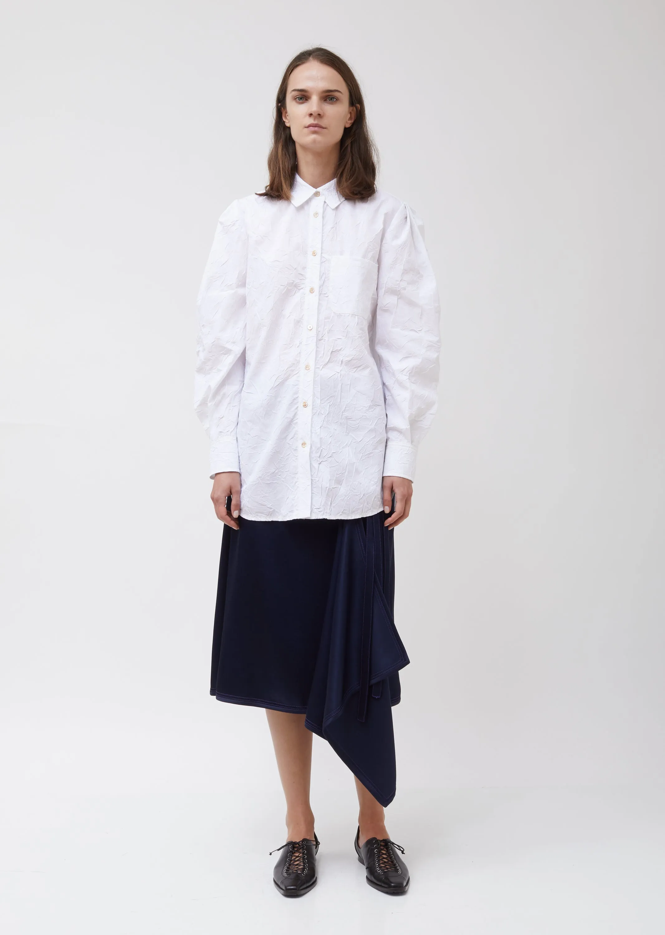 Evon Crinkled Poplin L/S Shirt