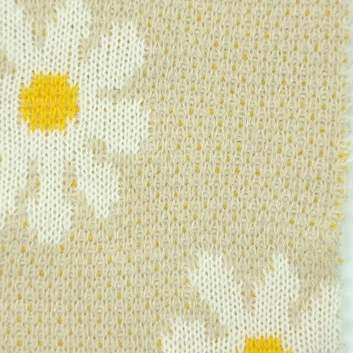 Floral Jacquard Acrylic Knit Fabric - FAB1525