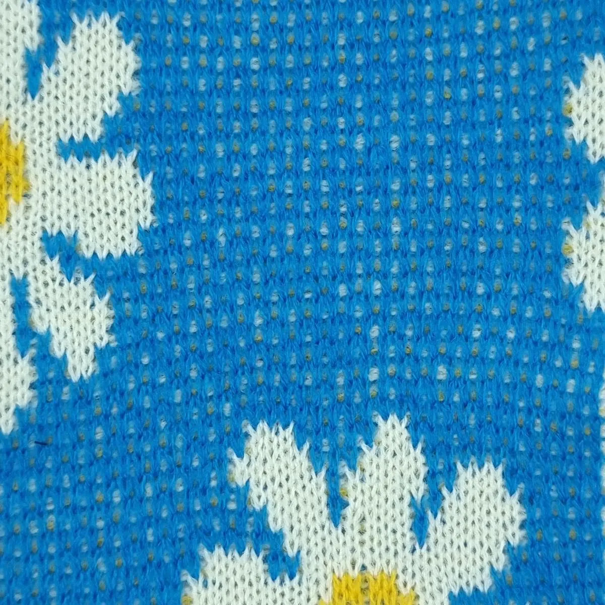Floral Jacquard Acrylic Knit Fabric - FAB1525