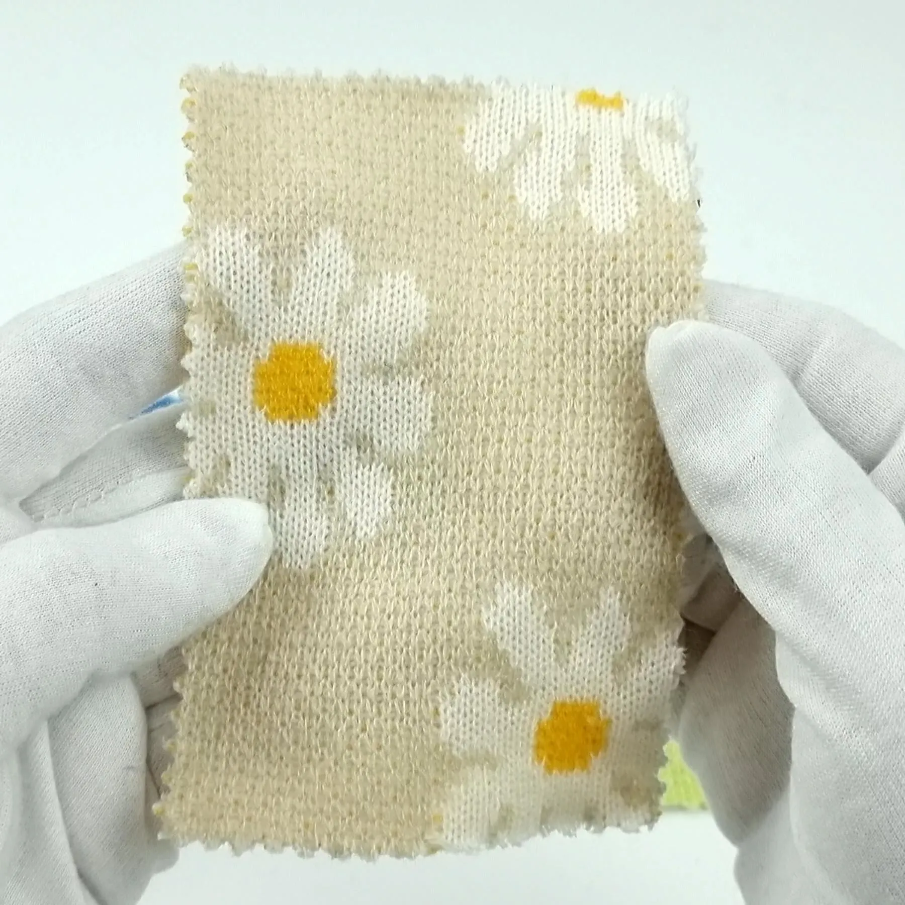 Floral Jacquard Acrylic Knit Fabric - FAB1525
