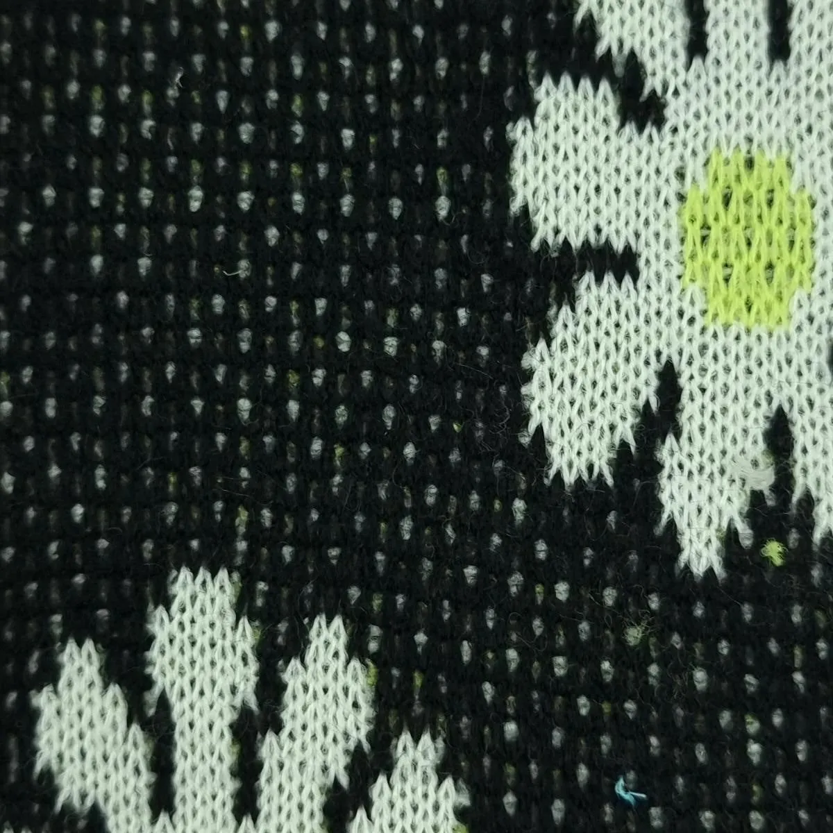 Floral Jacquard Acrylic Knit Fabric - FAB1525