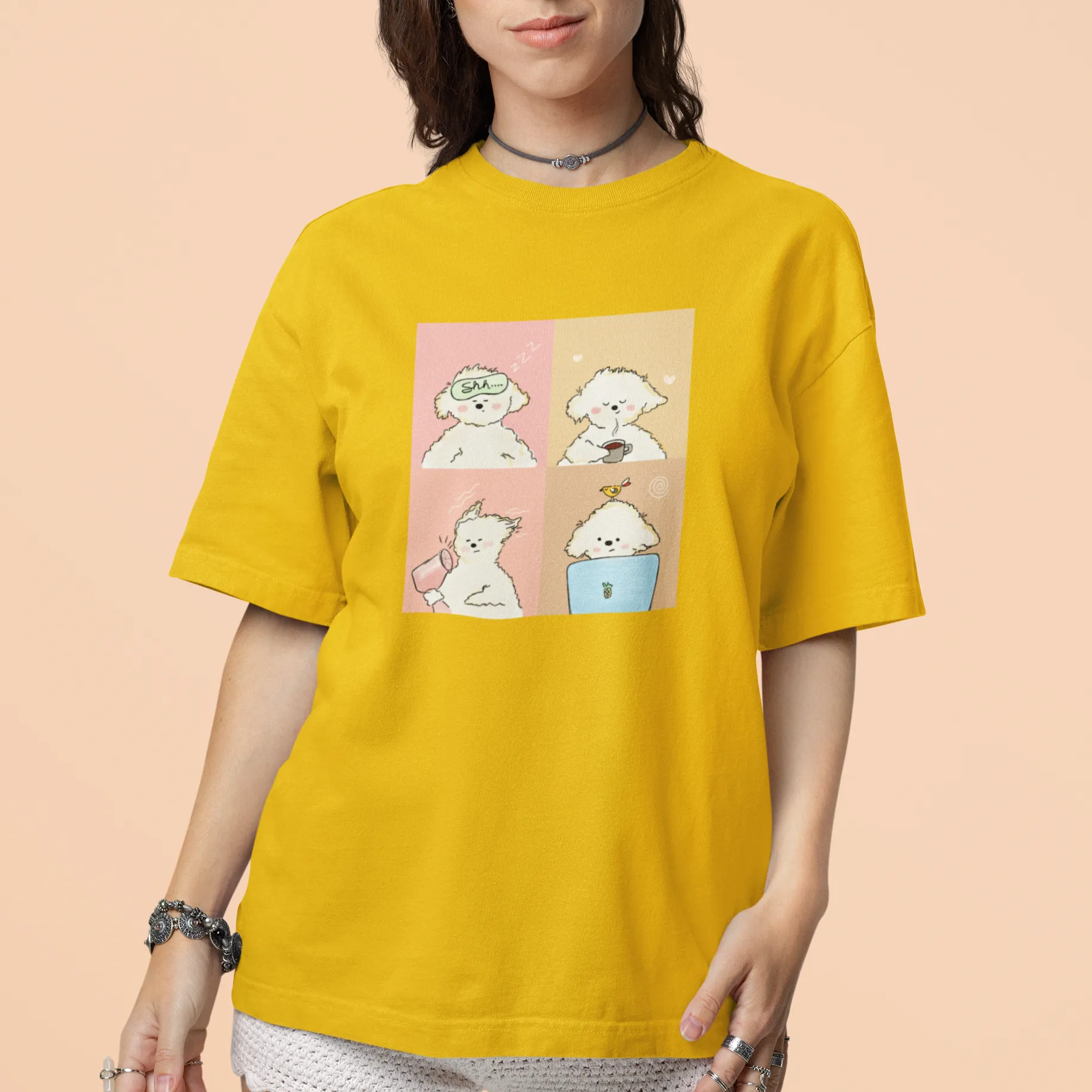 Fluff Ball Unisex Oversized Tshirt 240 GSM- Premium Quality