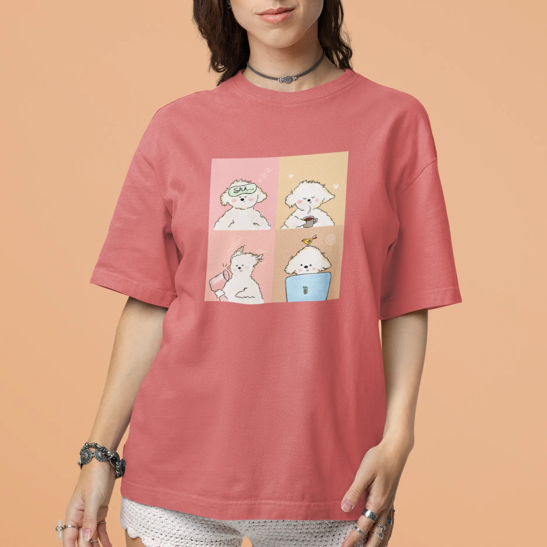 Fluff Ball Unisex Oversized Tshirt 240 GSM- Premium Quality