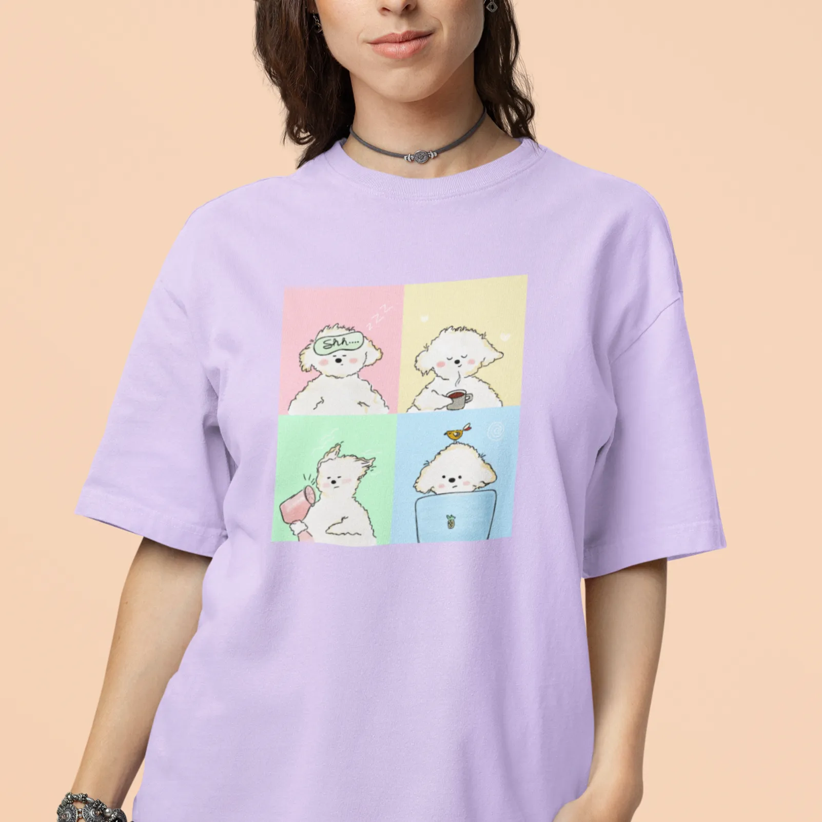 Fluff Ball Unisex Oversized Tshirt 240 GSM- Premium Quality