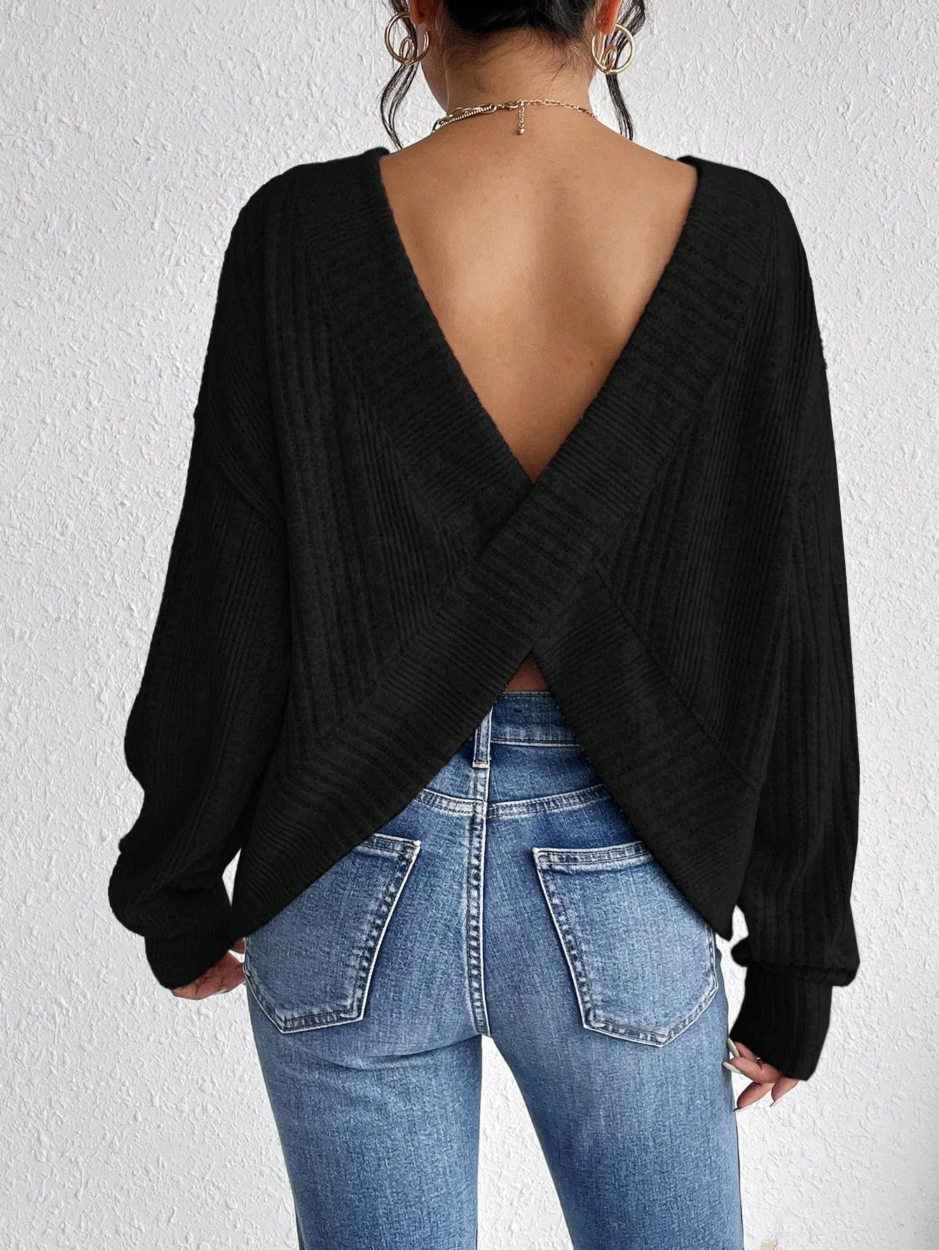 Frenchy Solid Drop Shoulder Tee