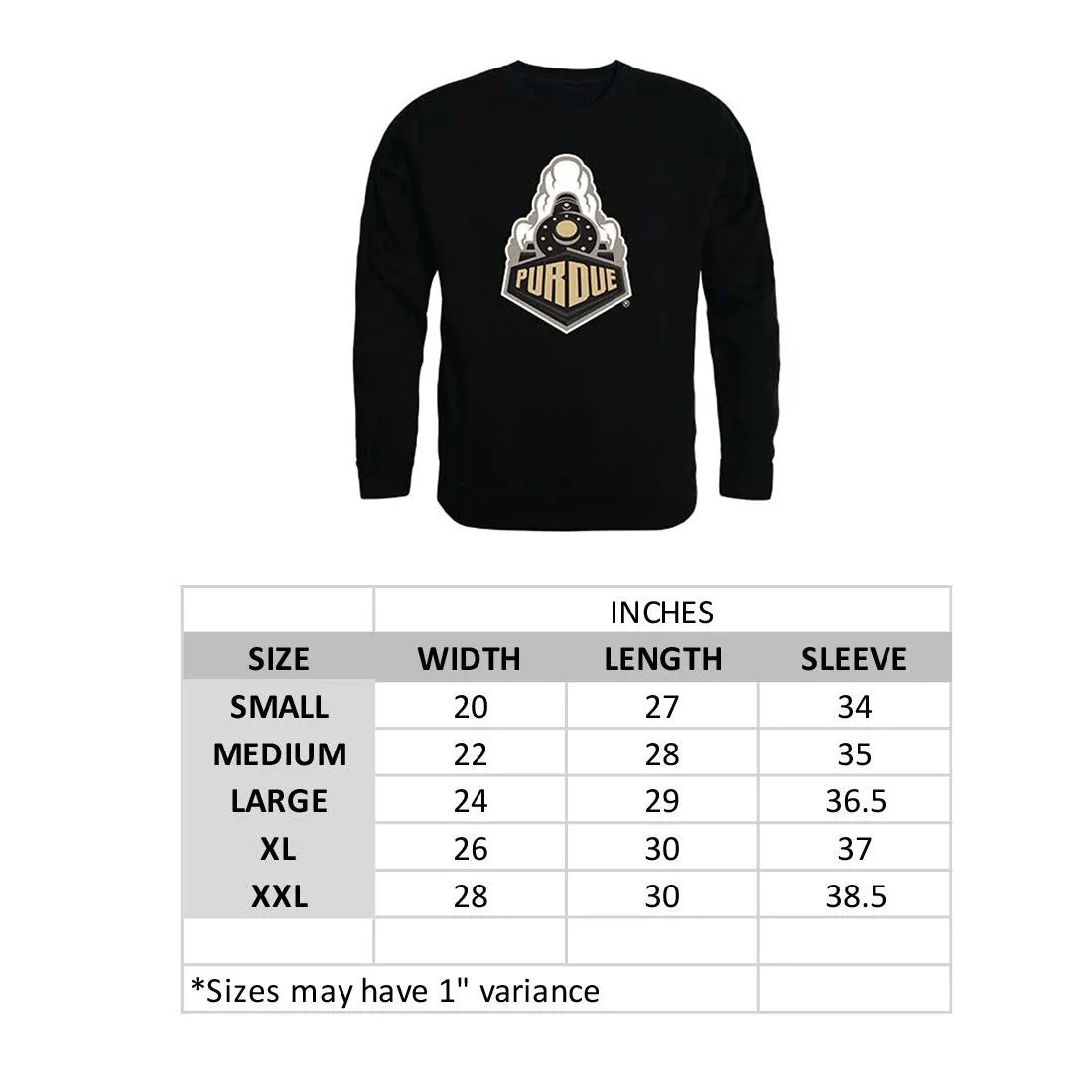 FSU Ferris State University Campus Crewneck Pullover Sweatshirt Sweater Black