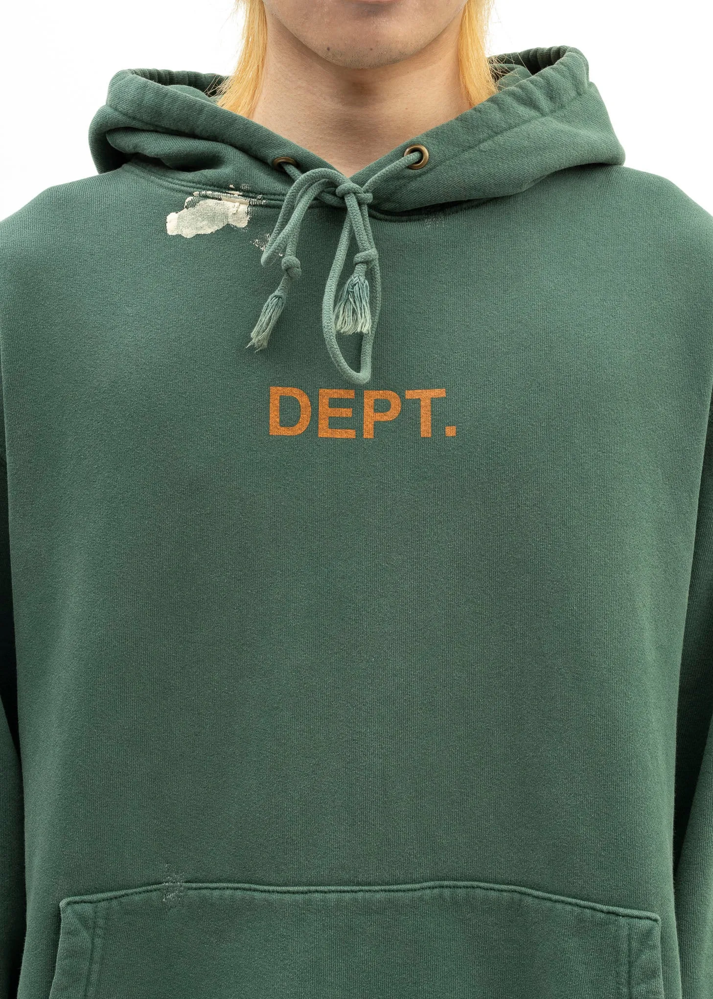 Gallery Dept Green Orange Paint Splatter Hoodie