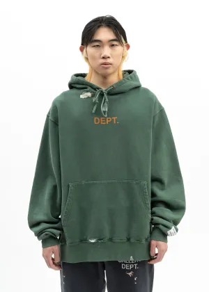 Gallery Dept Green Orange Paint Splatter Hoodie
