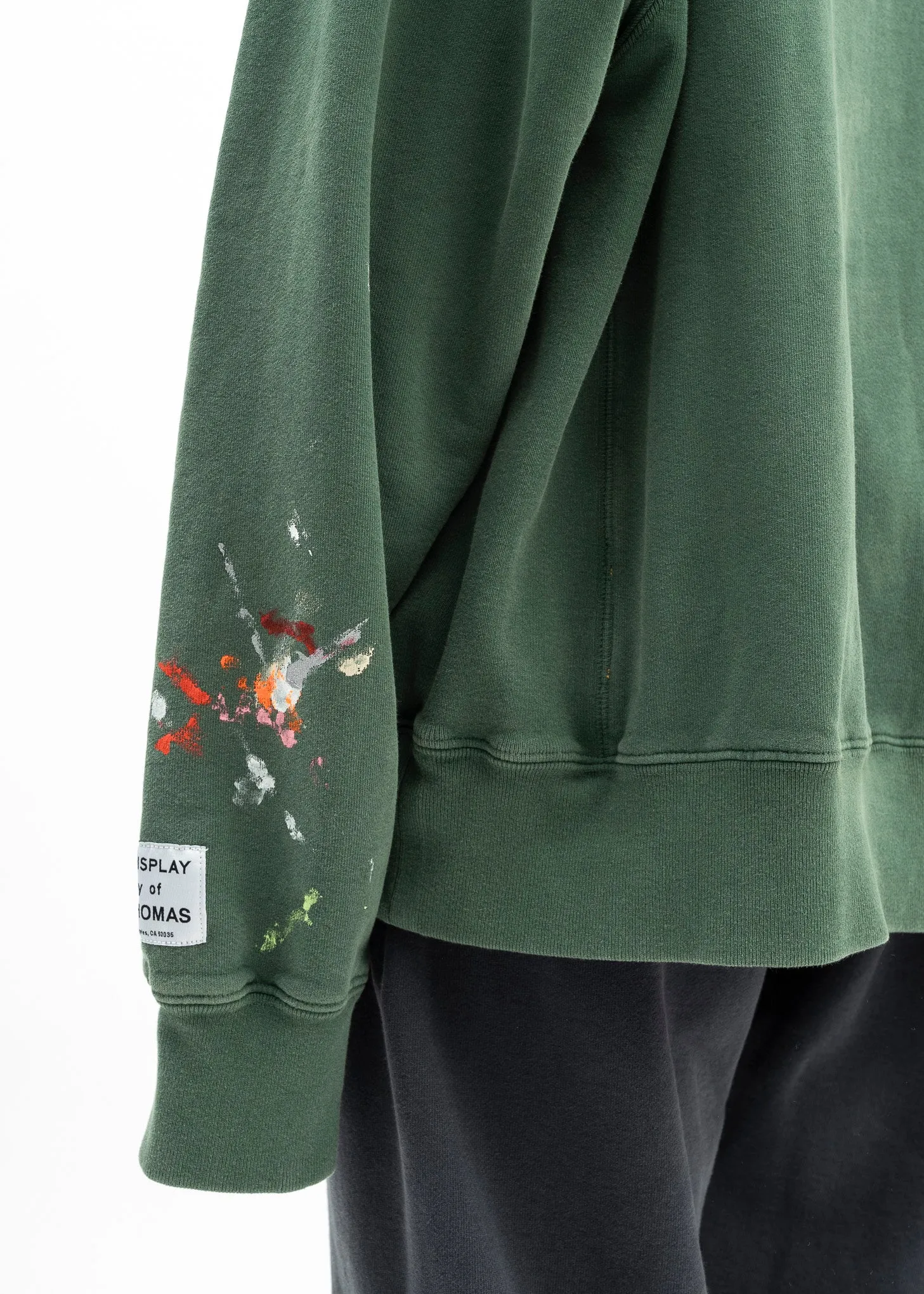 Gallery Dept Green Orange Paint Splatter Hoodie