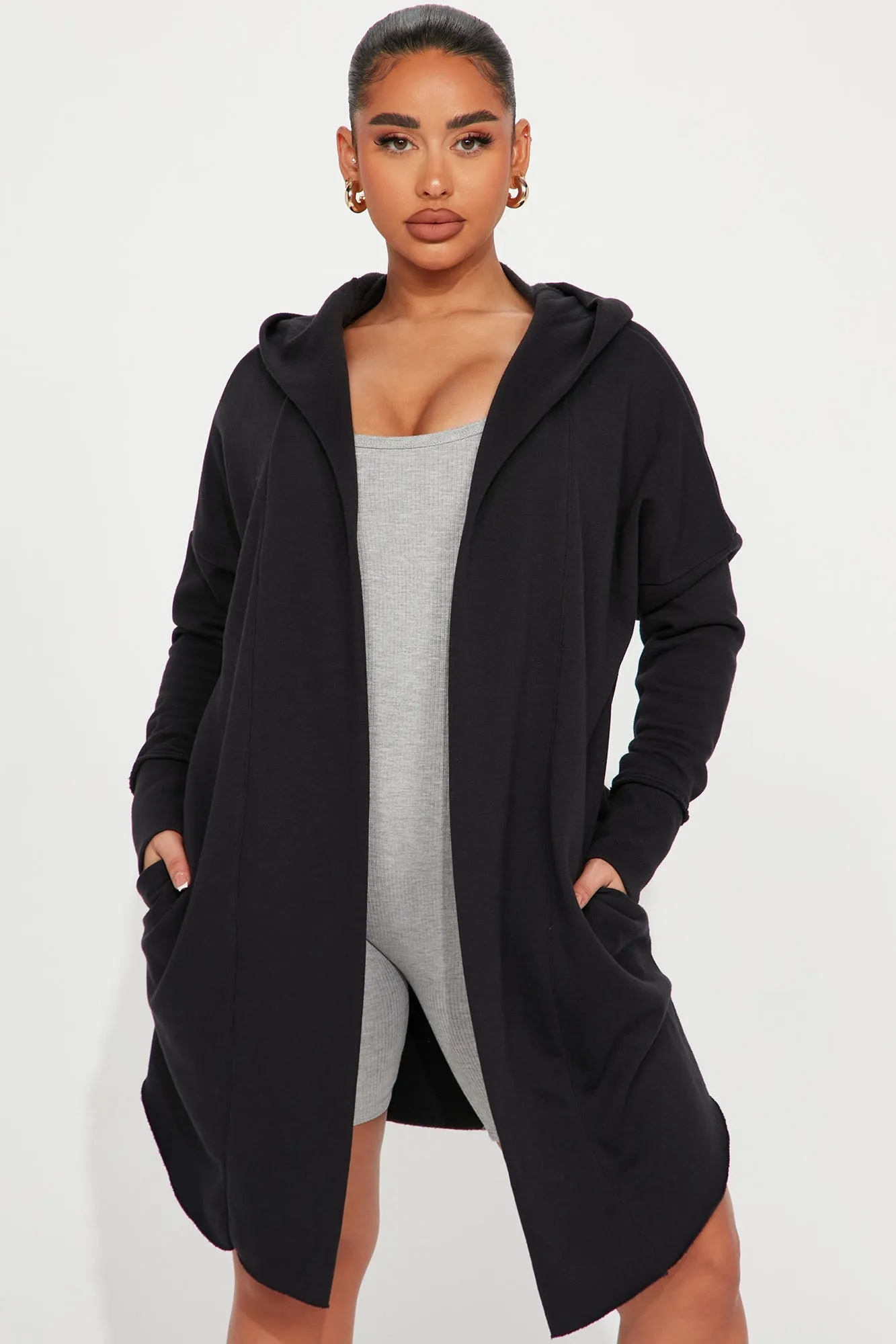 Good Days Ahead Long Jacket - Black