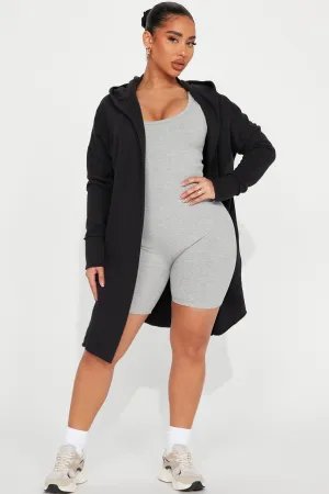 Good Days Ahead Long Jacket - Black
