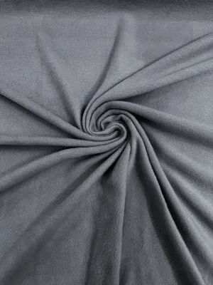 Gray Solid Polar Fleece Fabric Sold by the yard 60"Wide|Antipilling 245GSM |Medium Soft Weight| Blanket Supply,DIY, Decor,Baby Blanket