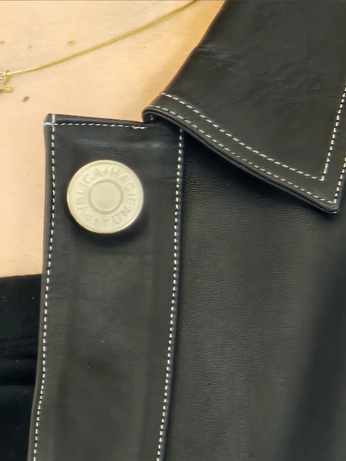 Handcrafted Oversized Sheepskin Leather Trucker Jacket – Stylish & Timeless