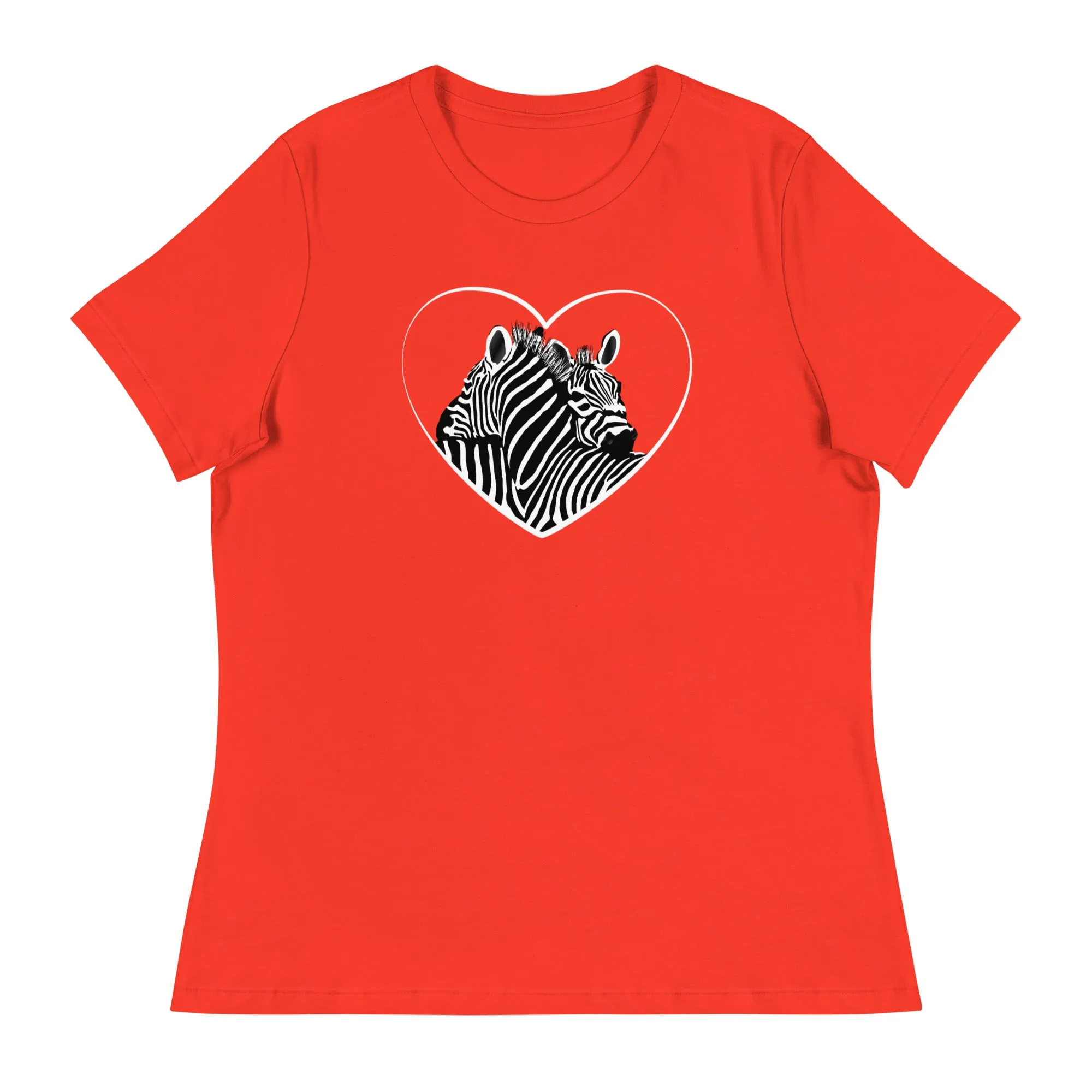 Hugging Zebras Women's Relaxed T-Shirt