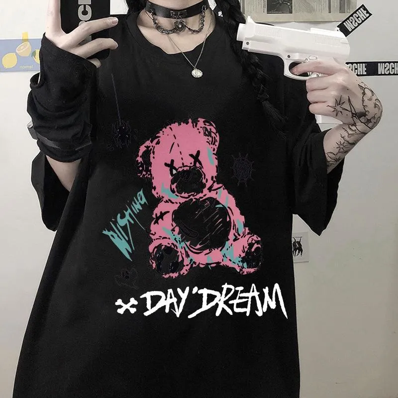 Japanese Spliced Short Sleeve T-Shirt Women Trendy Matching Black Tops Summer ins T-Shirt