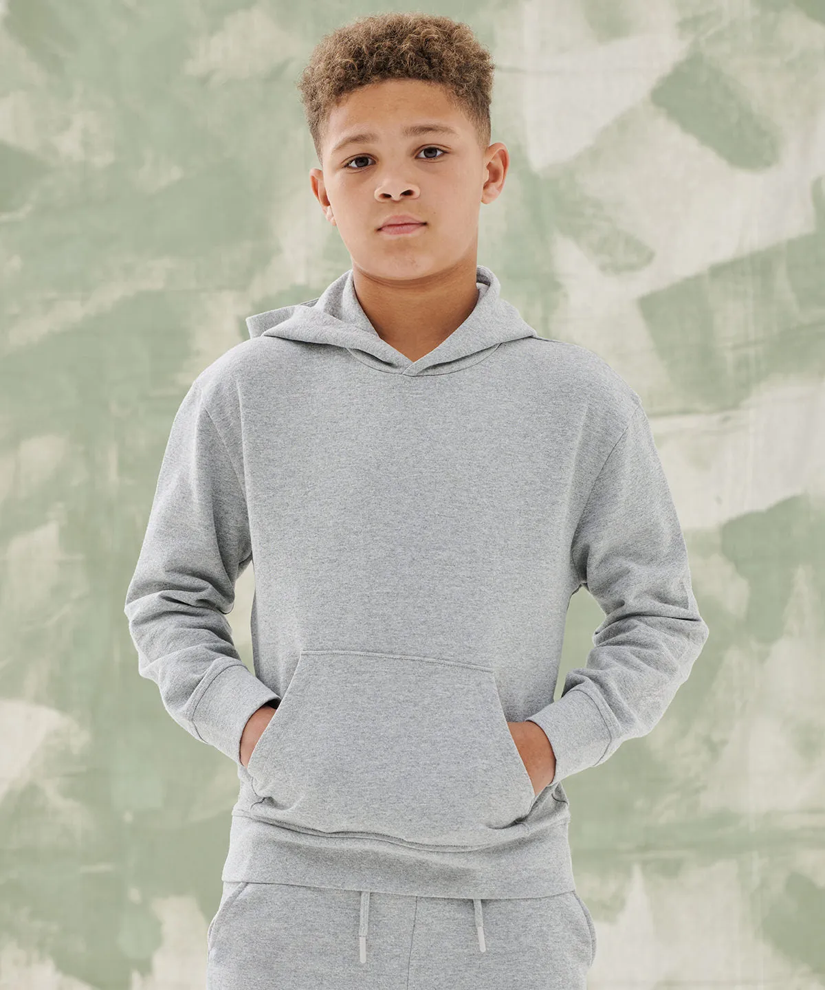 Khaki - Kids sustainable fashion hoodie