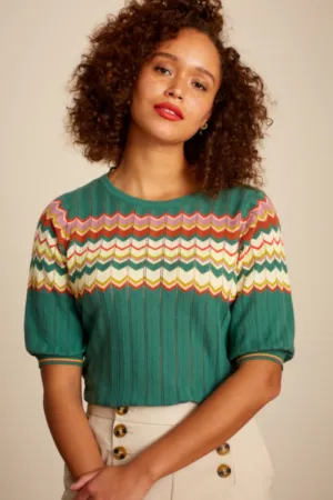 King Louie - Agnes Top Bellsleeve Picadillo
